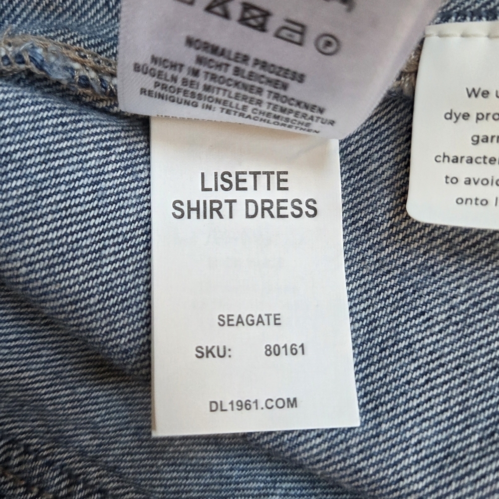 NWT | Lisette Denim Shirt Dress | Structured Tailored Silhouette - Picture 10 of 14